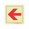 Photoluminescent 190mm Safety Sign F37 Arrow Left