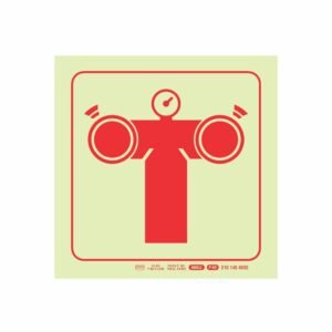photoluminescent 190mm Safety Sign F49 Fire Pump Connection