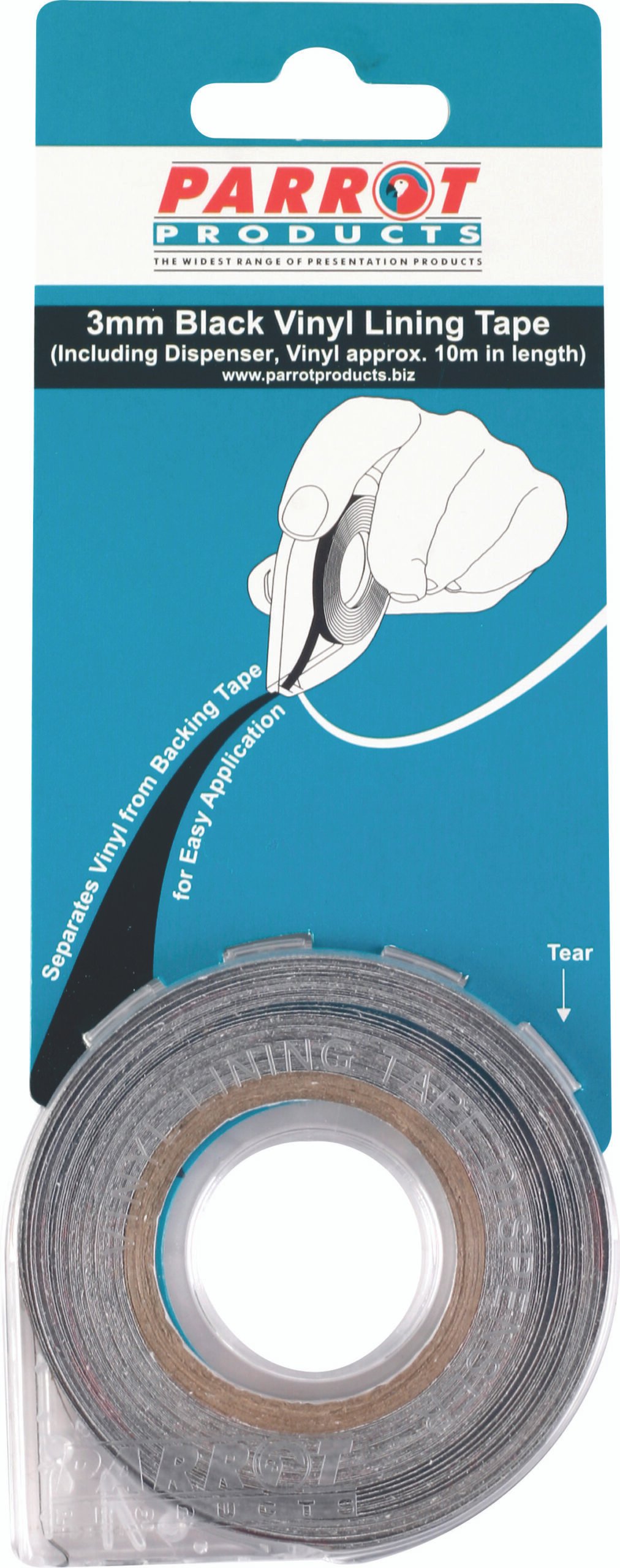 Vinyl Lining Tape (10 Meters – 3mm – Black)