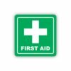 Green First Aid Symbolic Sign - Printed on White ACP (150 x 150mm)