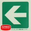 Photoluminescent 190MM Safety Sign - E22-Arrow Left