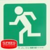 Photoluminescent 190MM Safety Sign - E28-Running Man Facing Left