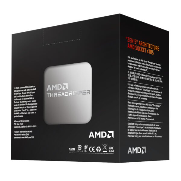 AMD Ryzen Threadripper 9970WX 32-Core 4.0GHz CPU