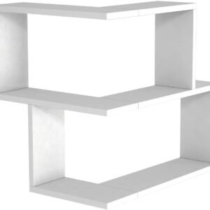 Armoire Bulut Corner Wall Shelf White