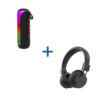 Polartec Glow BT Speaker + Polaroid Digital Hybrid Noise Cancelling Bluetooth Headphone