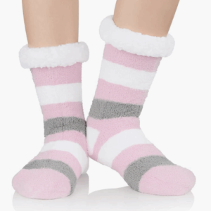 Comfy Anti Slip Ladies Comfy Socks - Pink