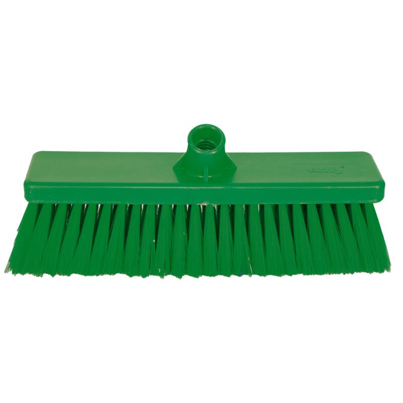 Janitorial Hygiene Broom Head - Hard Green 300mm