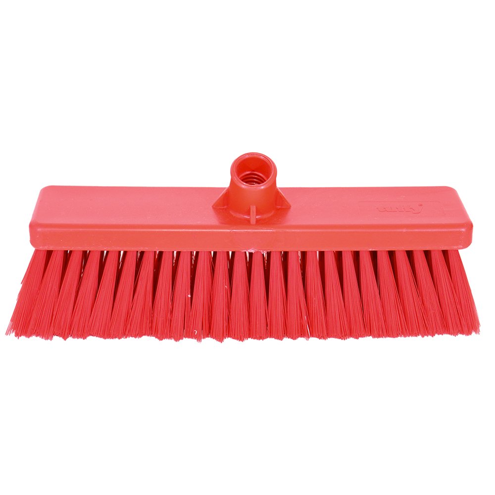 Janitorial Hygiene Broom Head – Hard Red 300mm