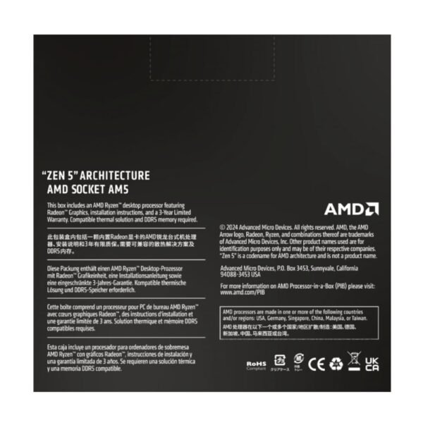 AMD RYZEN 5 9600X 6-Core 3.9GHz AM5 CPU