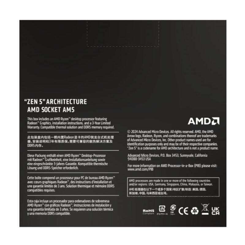 AMD RYZEN 5 9600X 6-Core 3.9GHz AM5 CPU