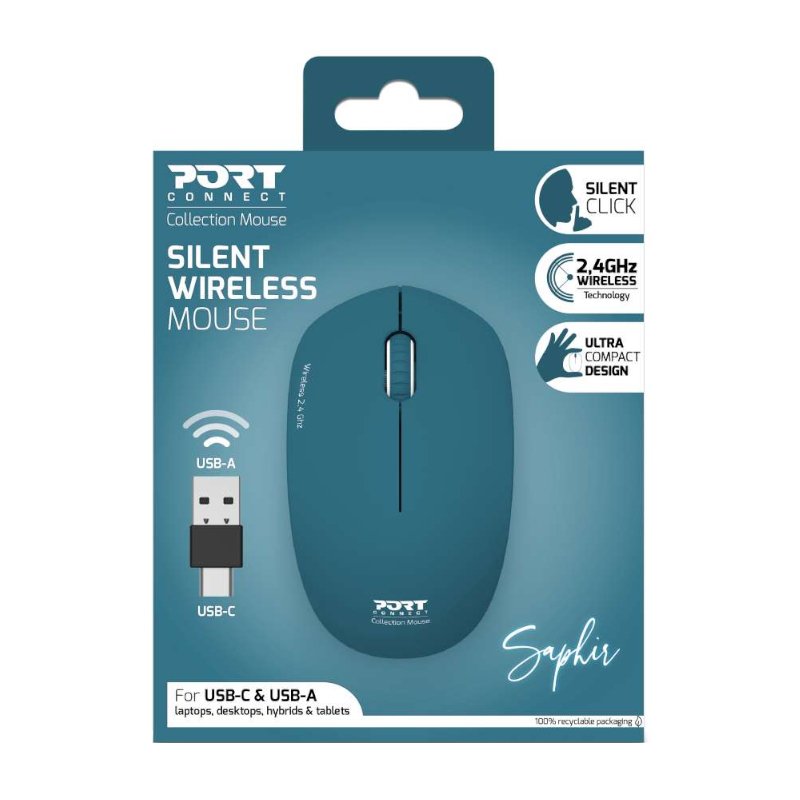 Port Connect MOUSE COLLECTION II WIRELESS Saphir - Image 5