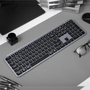 Keychron B6 Pro Ultra-Slim 100% Wireless Keyboard – Space Grey - Image 3