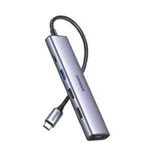 UGREEN Revodok 5-in-1 Type-C Hub | 4K HDMI | Type-C | USB3.0 | USB2.0 - Image 2