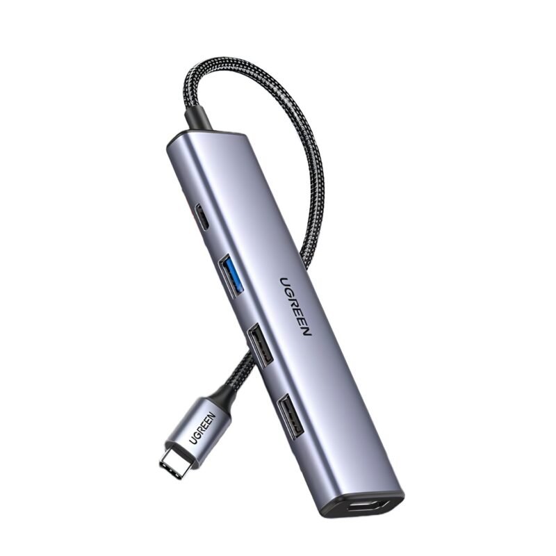 UGREEN Revodok 5-in-1 Type-C Hub | 4K HDMI | Type-C | USB3.0 | USB2.0
