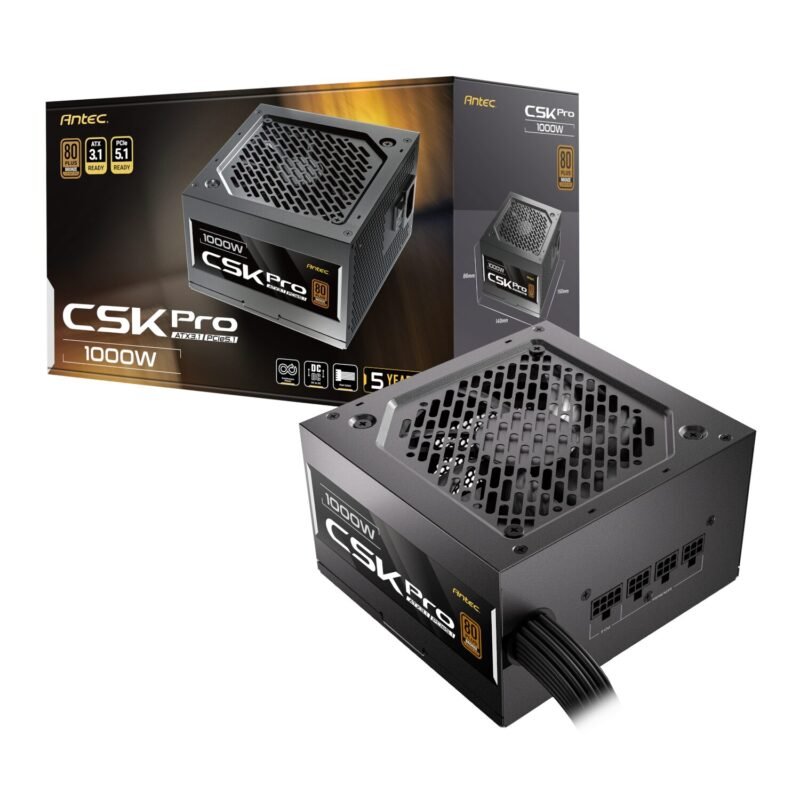 Antec CSK1000 PRO ATX3.1 Semi-Modular 1000W Power Supply (80 PLUS Bronze