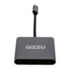 Gizzu 4-in-1 Type-C to Dual HDMI Hub