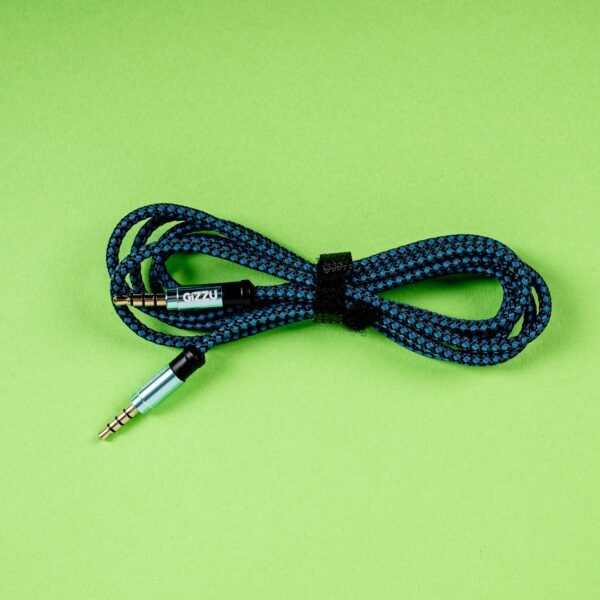 Gizzu 3.5mm AUX Cable 1.5m - Black/Blue