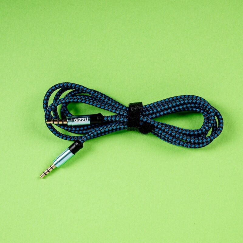 Gizzu 3.5mm AUX Cable 1.5m - Black/Blue