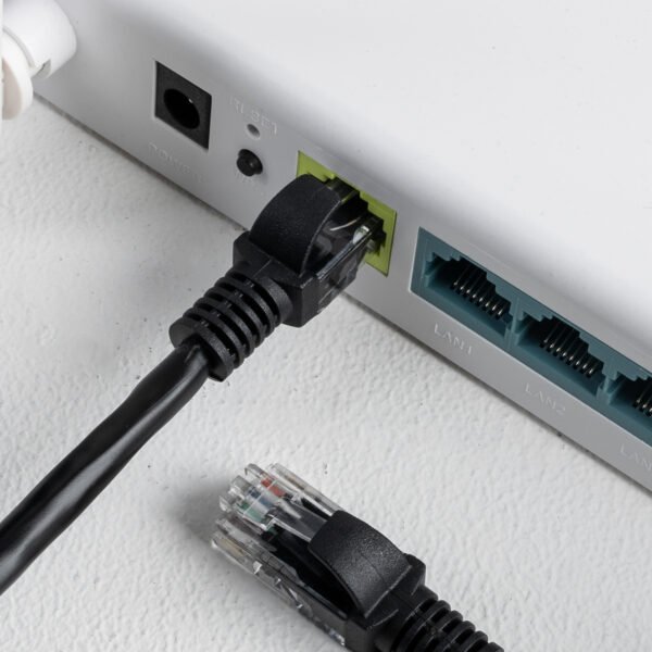 Gizzu Cat6 UTP Fly Lead Ethernet Network Cable 50cm – Black