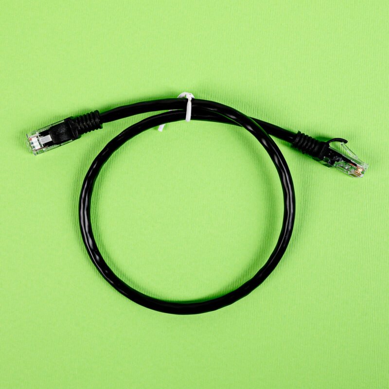 Gizzu Cat6 UTP Fly Lead Ethernet Network Cable 50cm – Black