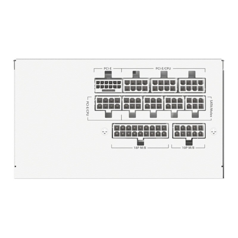 Antec GSK 850W GEN5 ATX3.1 and PCIE5.1 80 Plus Gold Fully Modular White
