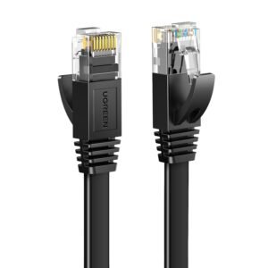 UGREEN NW102 Cat6 U/UTP Flat Ethernet Cable 15m - Black - Image 2