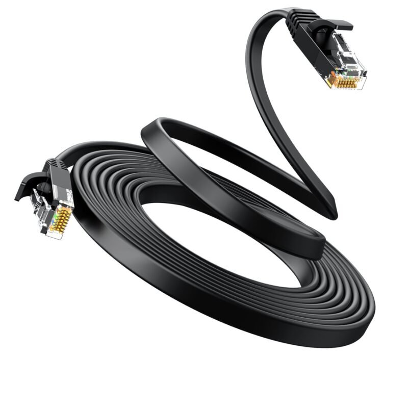 UGREEN NW102 Cat6 U/UTP Flat Ethernet Cable 10m - Black