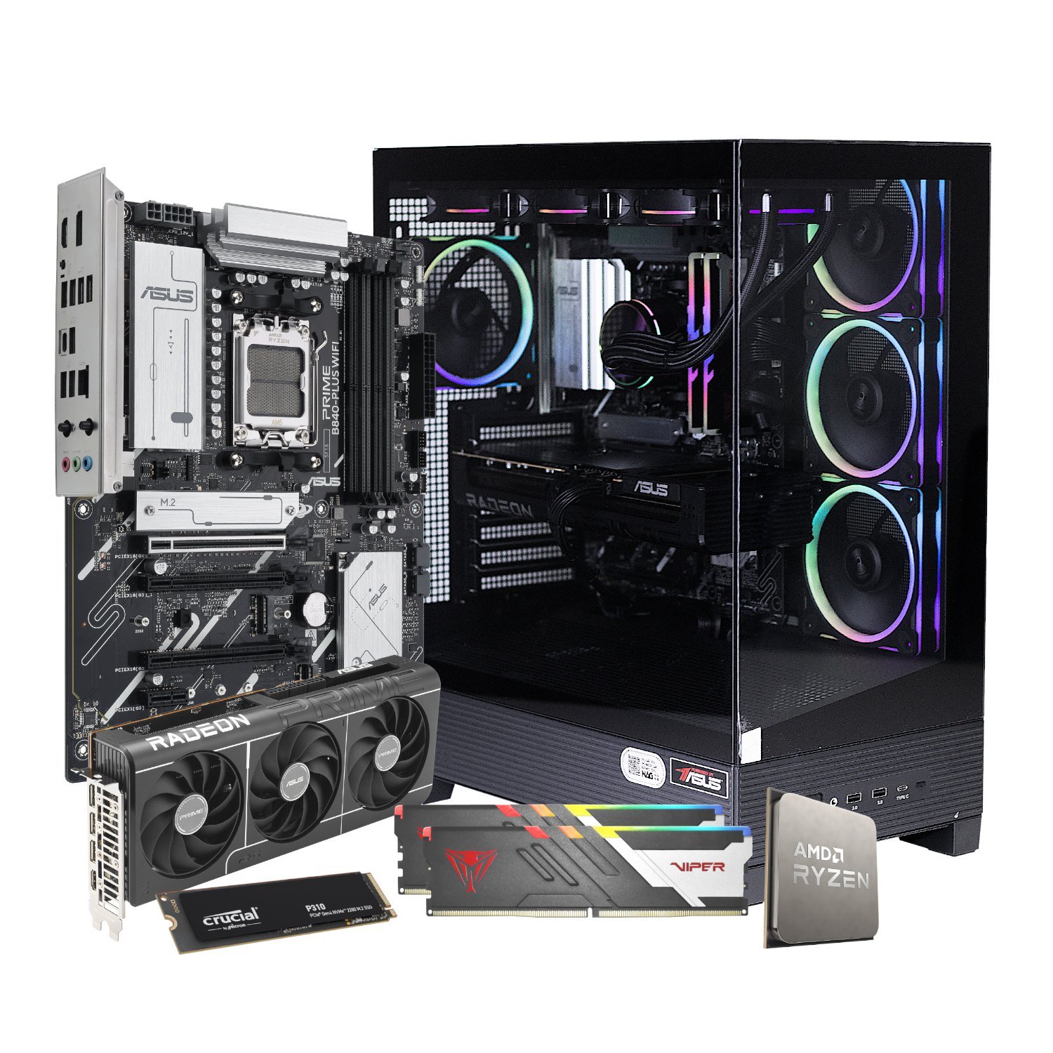 PCBuilder Ryzen 7 7800X3D MAXIMUS Windows 11 Gaming PC - Image 17