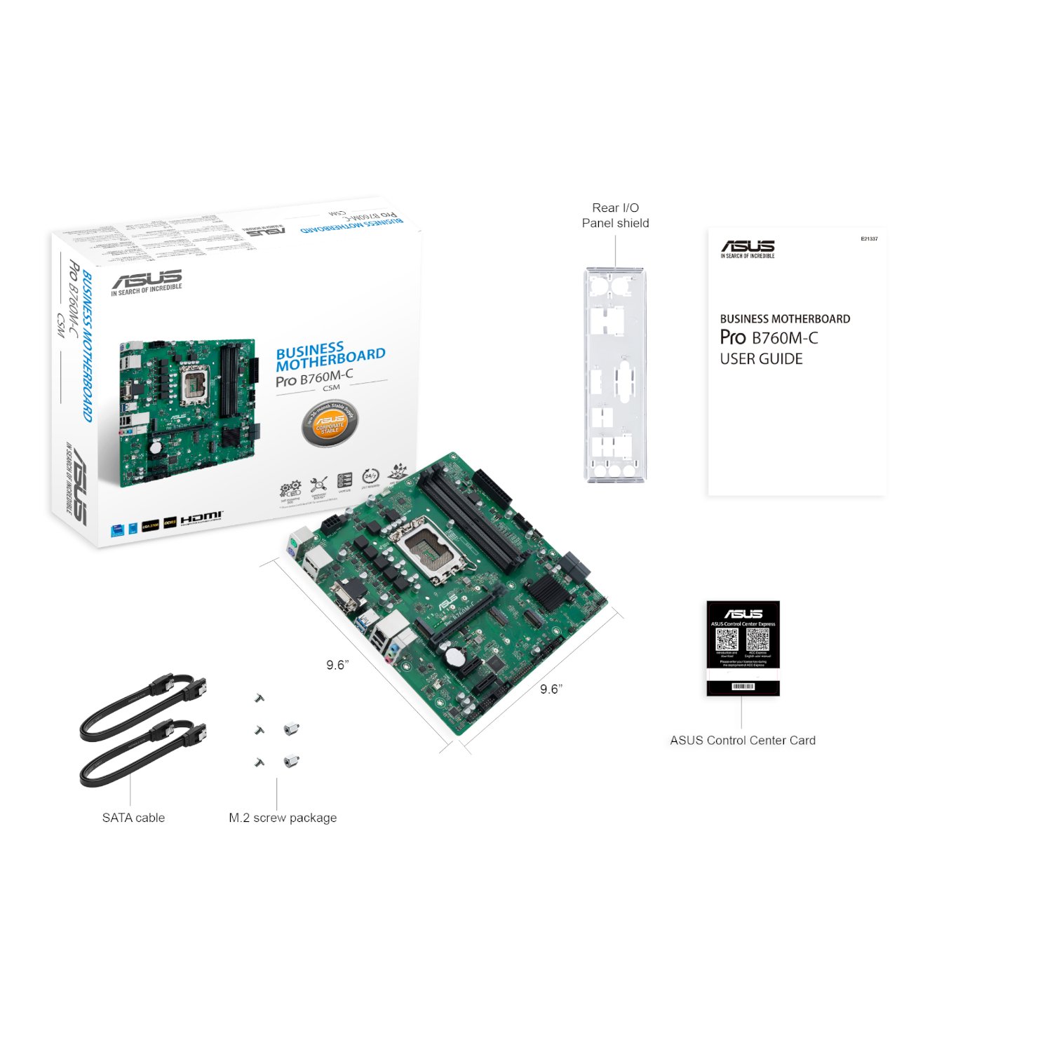 ASUS PRO B760M C CSM LGA 1700 M-ATX Motherboard - Image 5