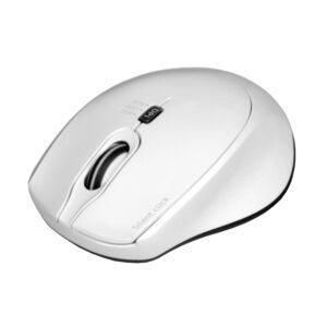 Port Connect Silent 1600DPI 3 Button Wireless Mouse - White - Image 2