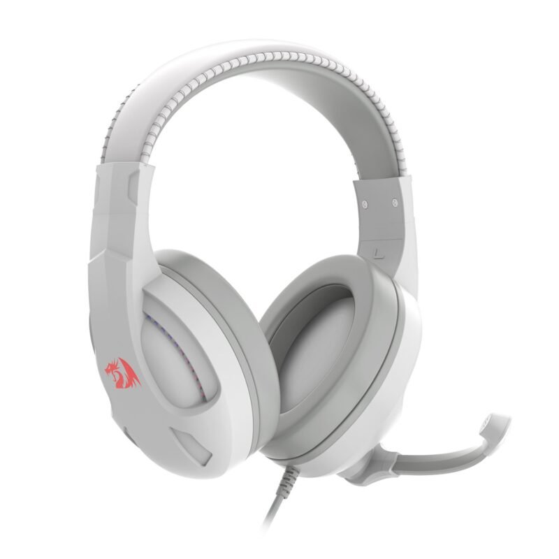 Redragon H211 CRONUS Surround Sound RGB Wired Gaming Headset – White