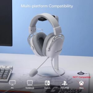 REDRAGON Over-Ear AURORA Gaming Headset - White - Image 4