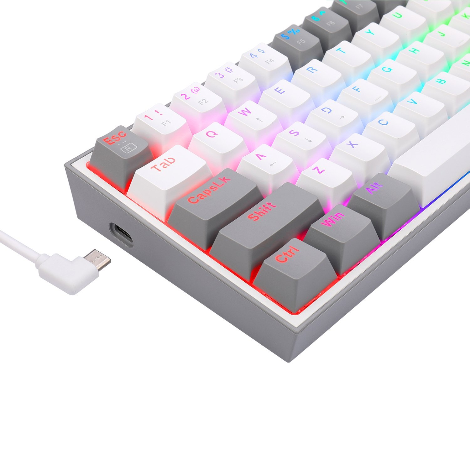 Redragon K617 FIZZ 60% Wired RGB Gaming Keyboard - Image 6