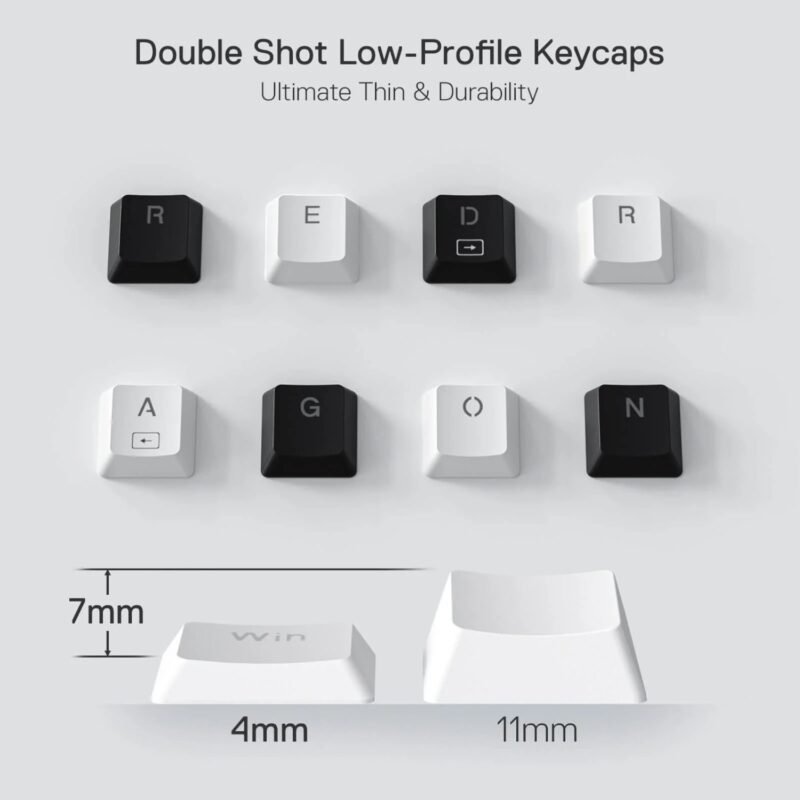 Redragon K632 HORUS Mini 60% RGB Wired Gaming Keyboard – White
