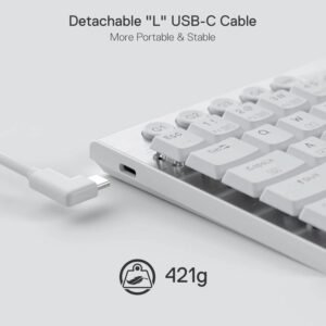Redragon K632 HORUS Mini 60% RGB Wired Gaming Keyboard – White - Image 5
