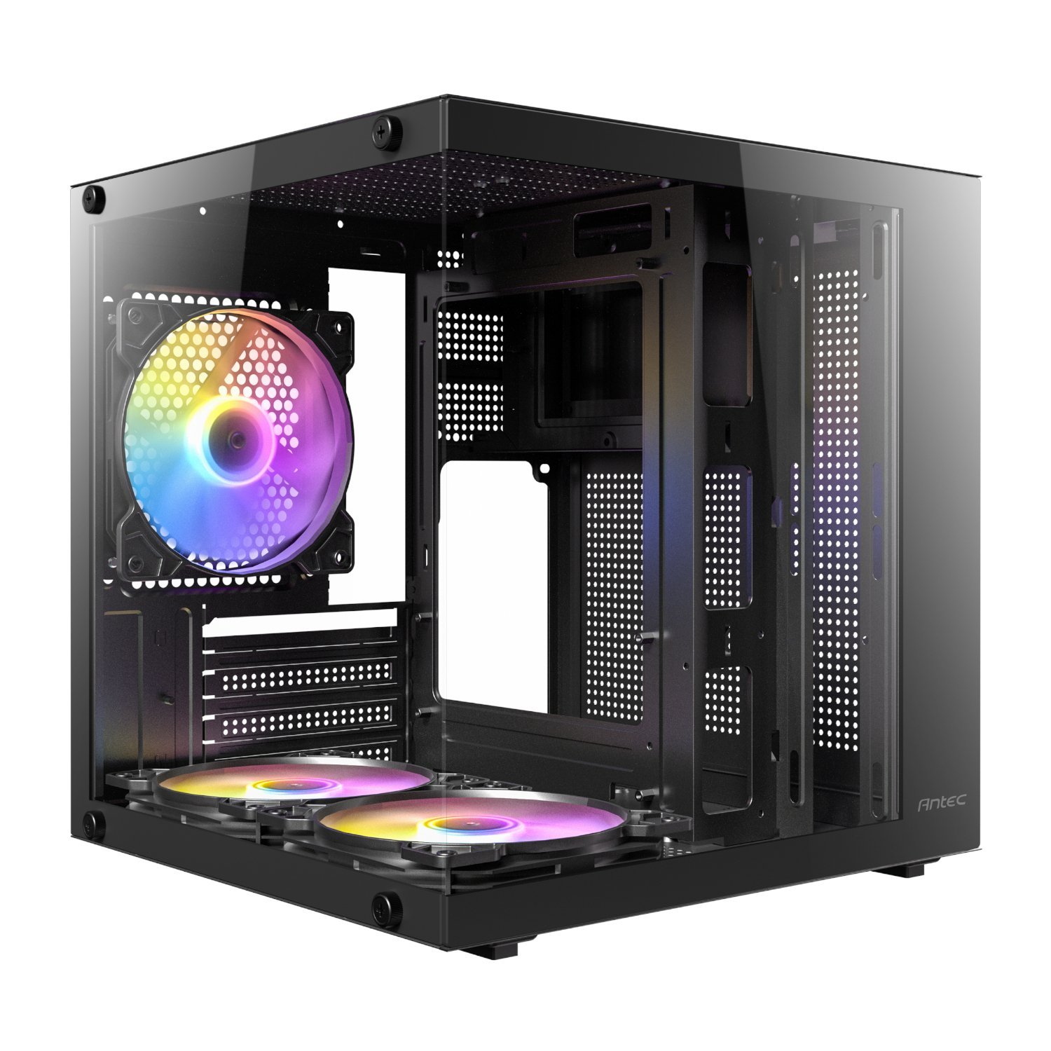 Antec VCX10M RGB Micro-ATX | ITX ARGB Mini -Tower Gaming Chassis – Black