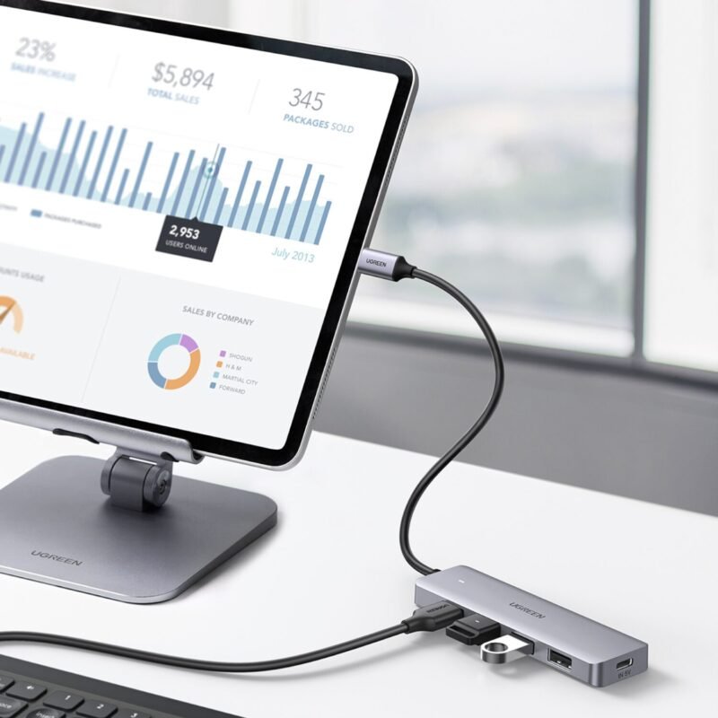 UGREEN 4-in-1 Type-C Hub | USB 3.0 | Type-C