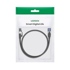 UGREEN Cat8 Nylon Braided Ethernet Cable - 40Gbps with Modular Plugs - 1m - Image 5