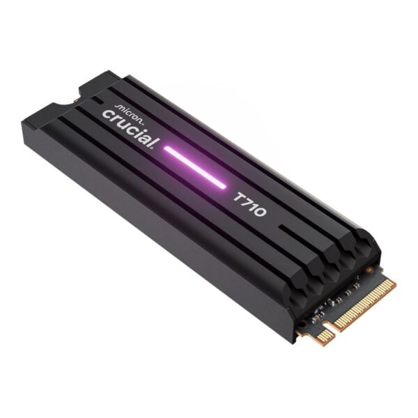 Crucial T710 1TB M.2 NVMe Gen5 NAND SSD with Heatsink