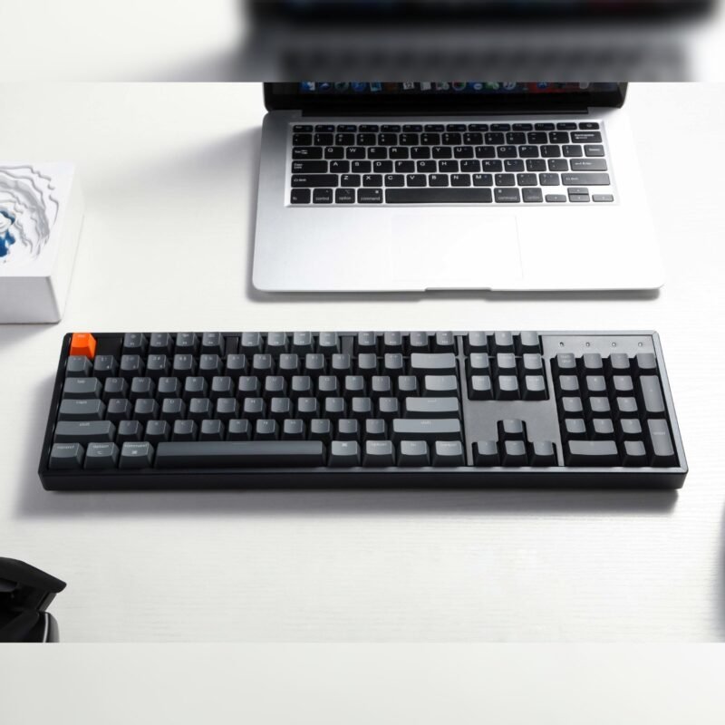 Keychron K10 QMK Full-size RGB Wireless Custom Mechanical Keyboard V.2 (Super RED Switch) – Black
