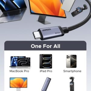UGREEN USB4 Gen4 240W USB-C to USB-C Cable (Black) - Image 5