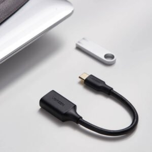 UGREEN Type-C to USB-A Adapter (Male to Female, 15cm)– Black - Image 3