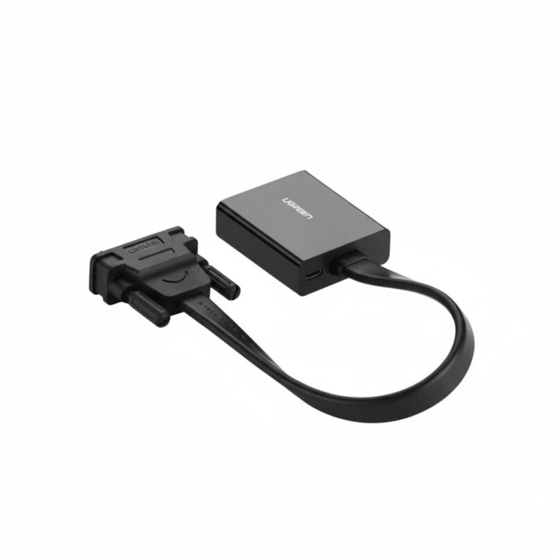 UGREEN DVI-D 24+1 to VGA Active Video Adapter (Male to Female) – Black