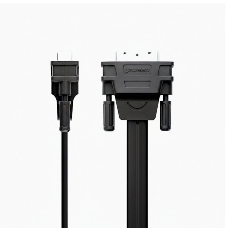 UGREEN DVI-D 24+1 to VGA Active Video Adapter (Male to Female) – Black