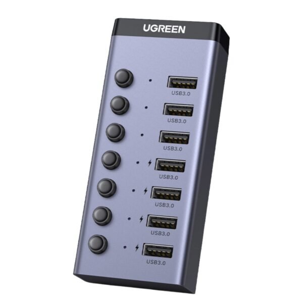 UGREEN 7 in 1 USB 3.0 Hub-Grey