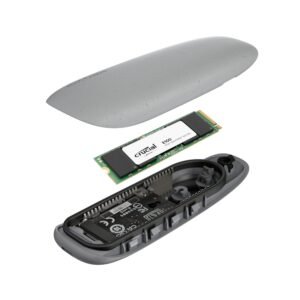 Asus Cobble M.2 SSD Type-C Enclosure and Crucial E100 480GB NVMe Bundle - Grey - Image 5