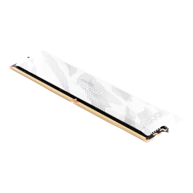 Crucial Pro 16GB 6400Mhz DDR5 Desktop OC Gaming Memory - White