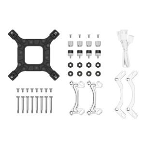 DeepCool LE240 V2 240mm ARGB AIO CPU Liquid Cooler - White - Image 6