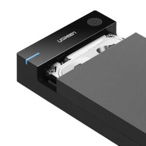 UGREEN 3.5" SATA Hard Drive USB 3.0 Enclosure 5Gbps – Black - Image 2