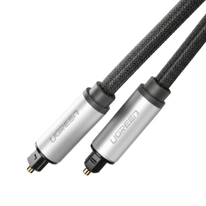 UGREEN AV108 Male to Male Toslink Optical Audio Cable 2m–Grey